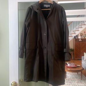 Expresso brown rain/trench coat